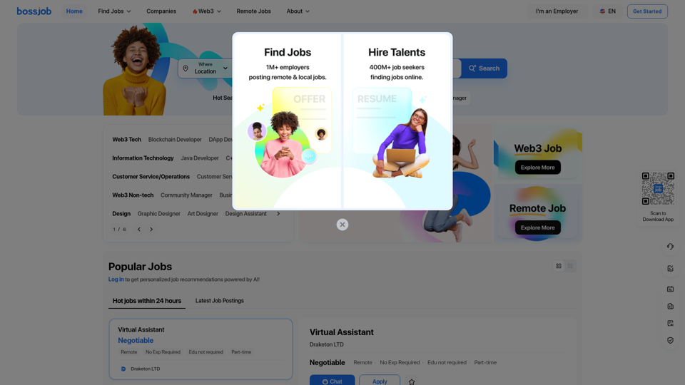 bossjob USA screenshot