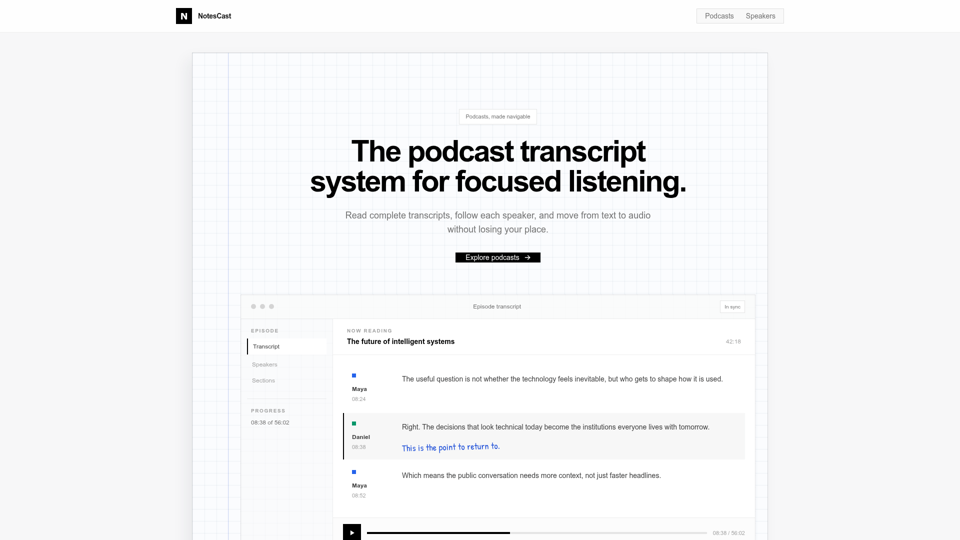 NotesCast screenshot