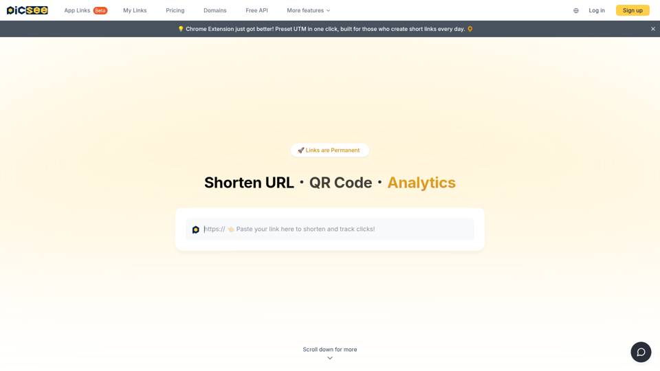 PicSee URL Shortener screenshot
