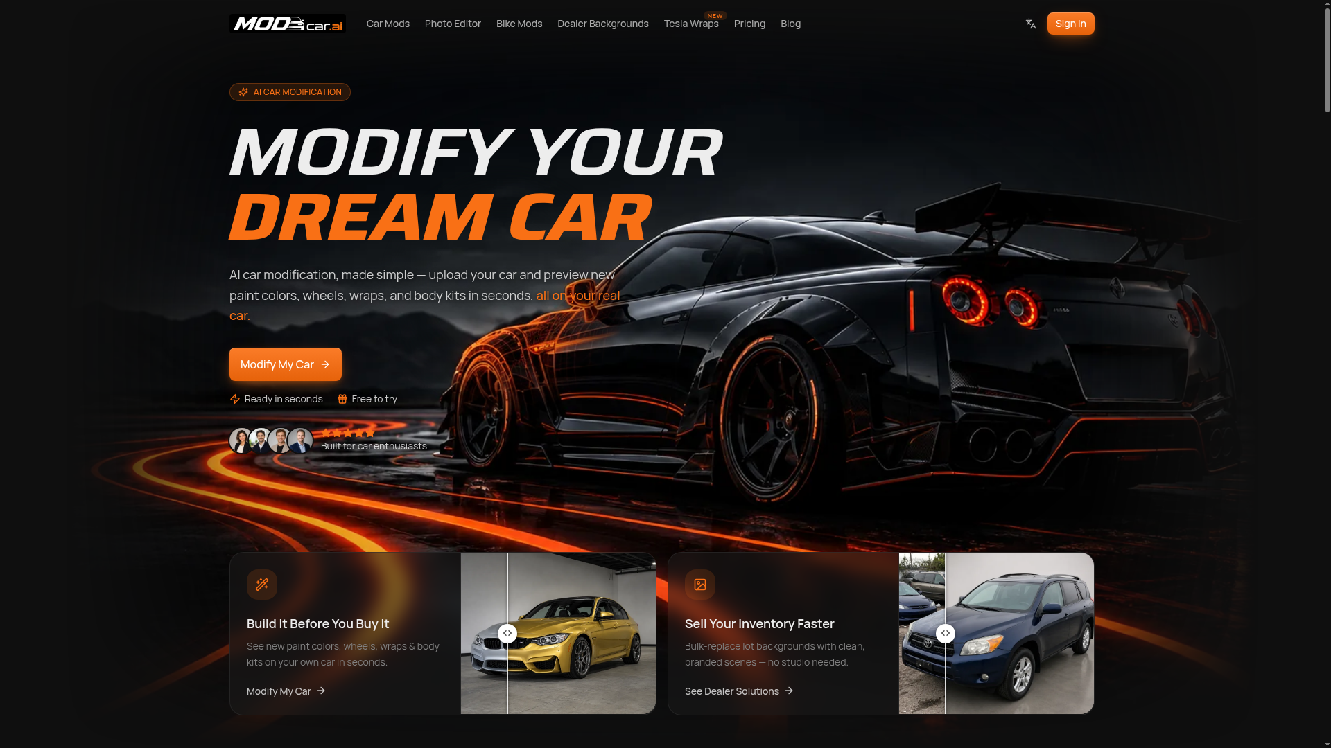 AI Car Modification screenshot