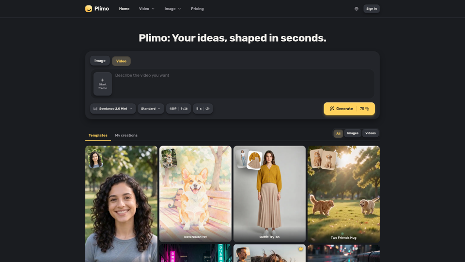 Plimo screenshot