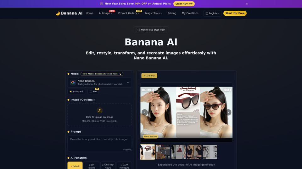 Banana AI screenshot