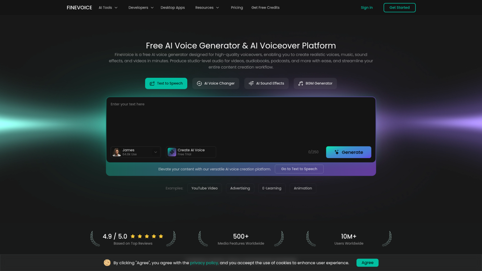 FineVoice screenshot