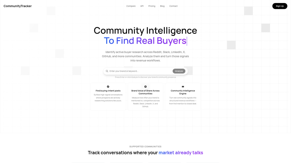 CommunityTracker.ai screenshot
