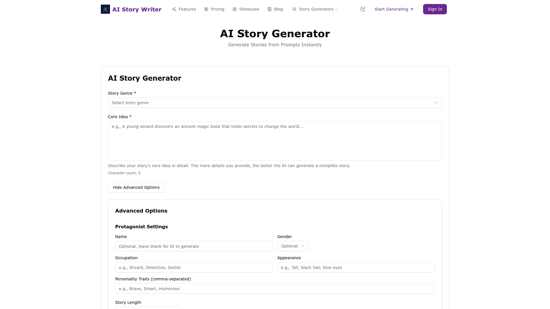 AI Story Generator | MagicBox.tools
