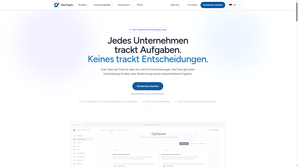 DecTrack screenshot