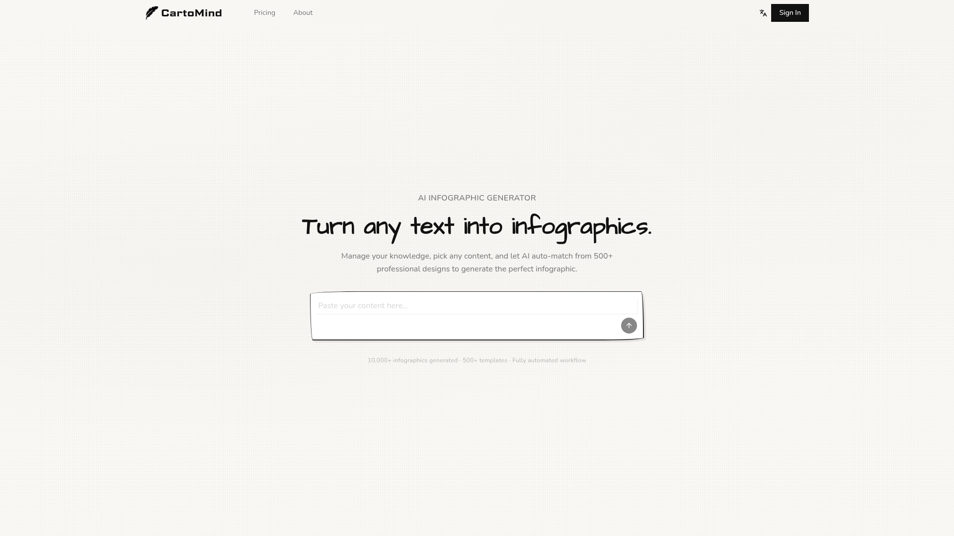 Free AI Infographic Generator Online screenshot