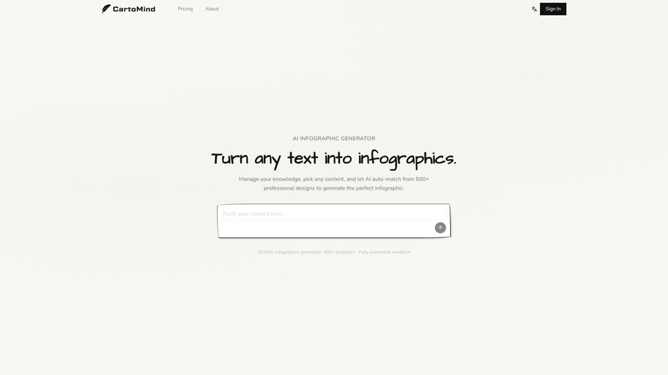 Free AI Infographic Generator Online screenshot