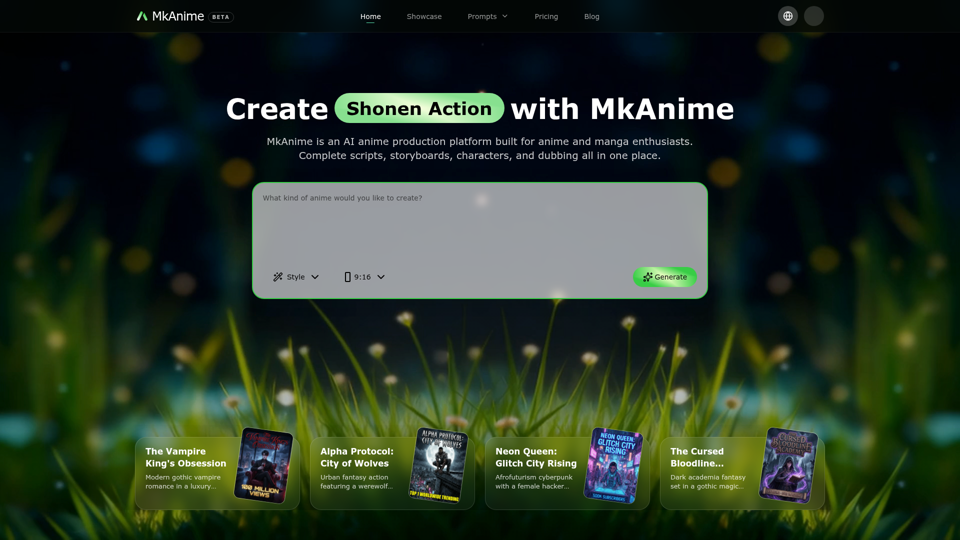 MkAnime AI screenshot