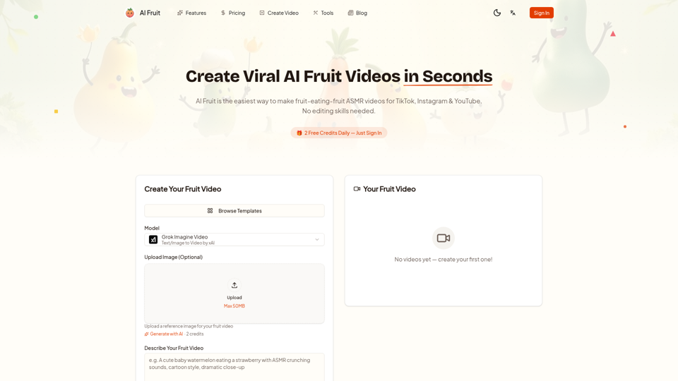 AI Fruit screenshot