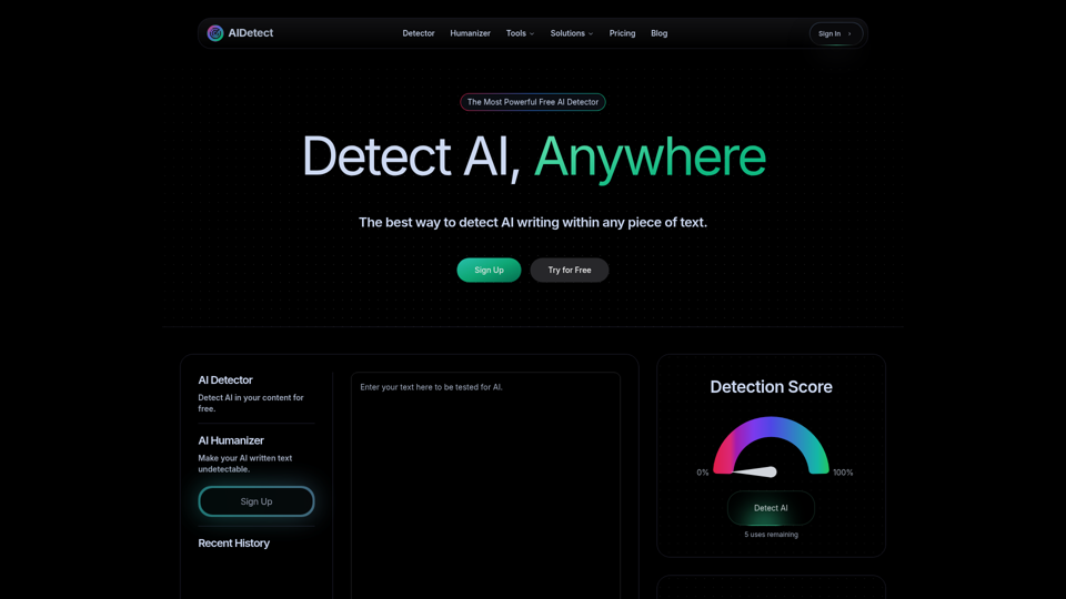 AI Detect screenshot