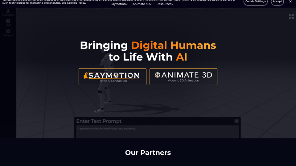 DeepMotion screenshot