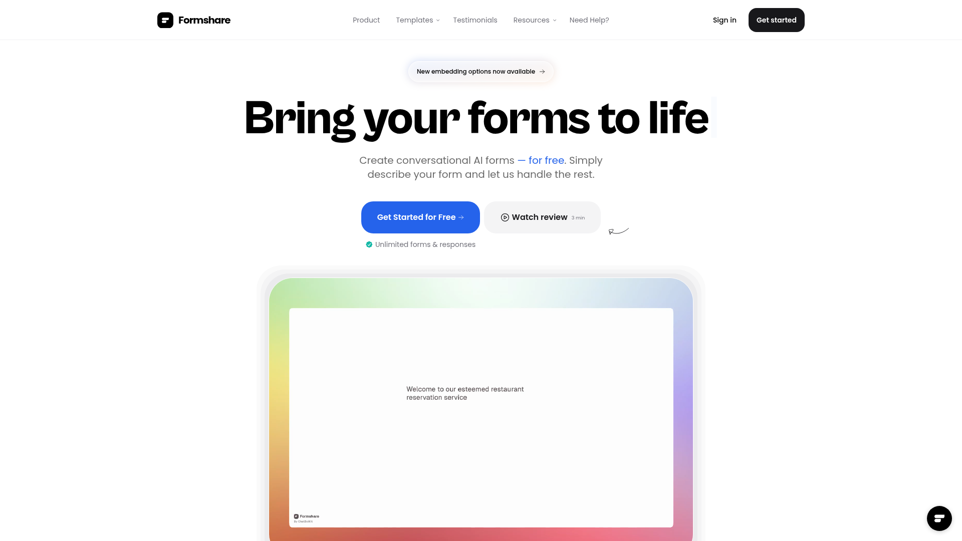 Formshare screenshot