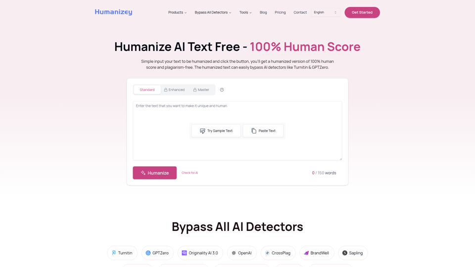 Humanize AI Text Online screenshot