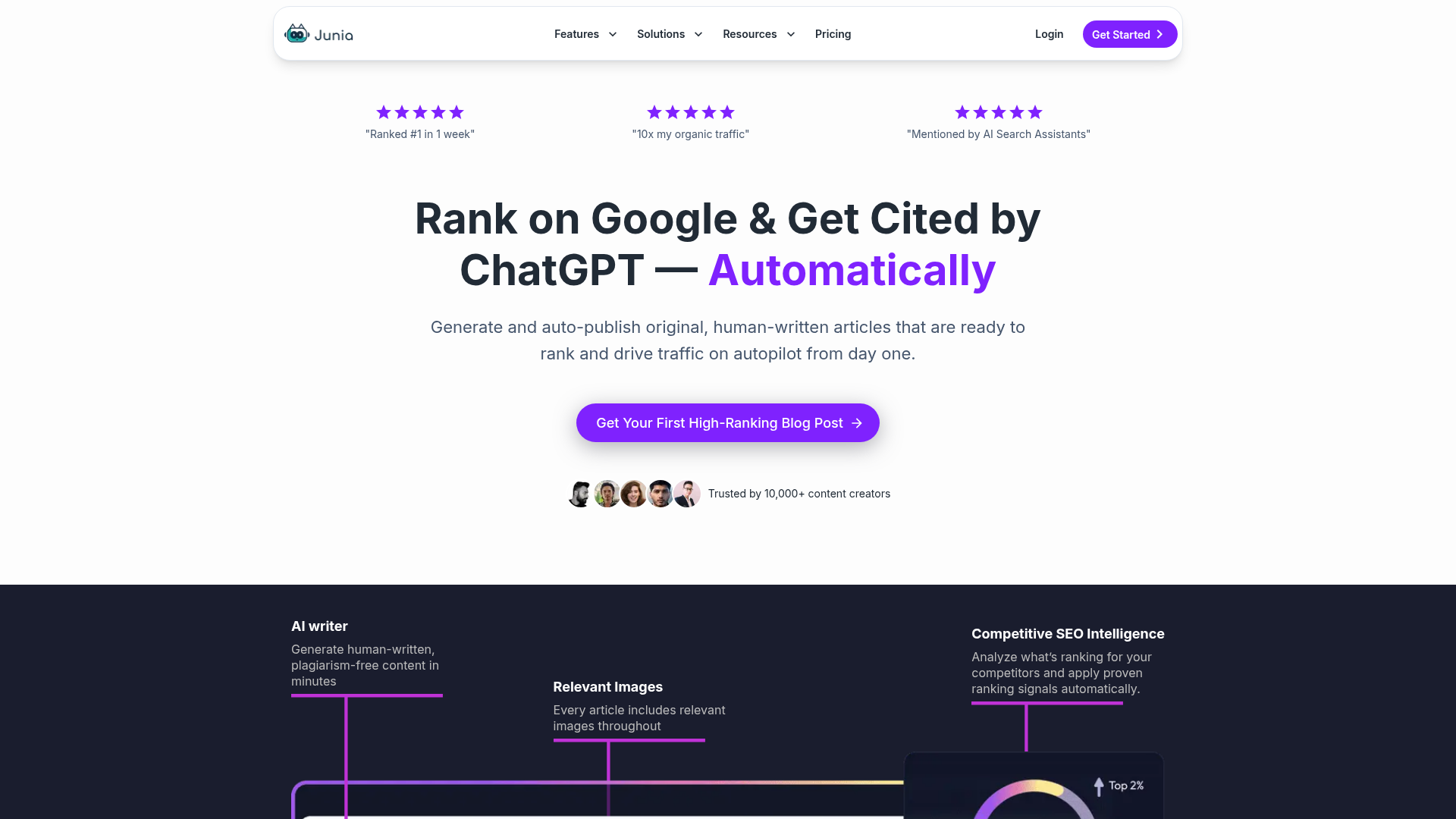 Best AI SEO Writer for Rankings & AI Search screenshot
