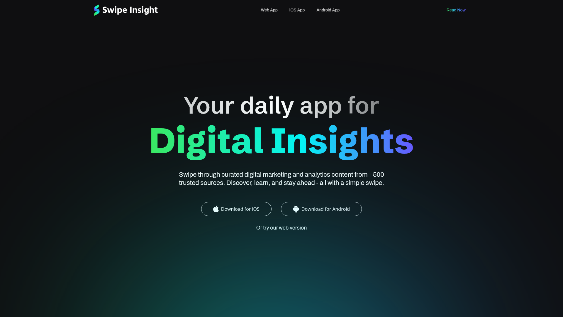 Swipe Insight screenshot