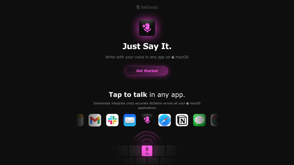 TalkTastic screenshot