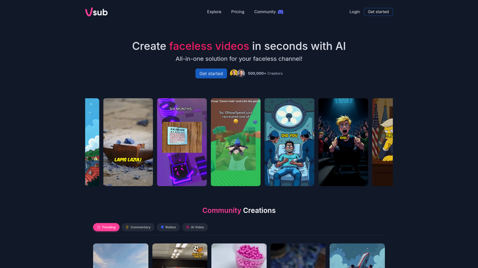 Vsub screenshot