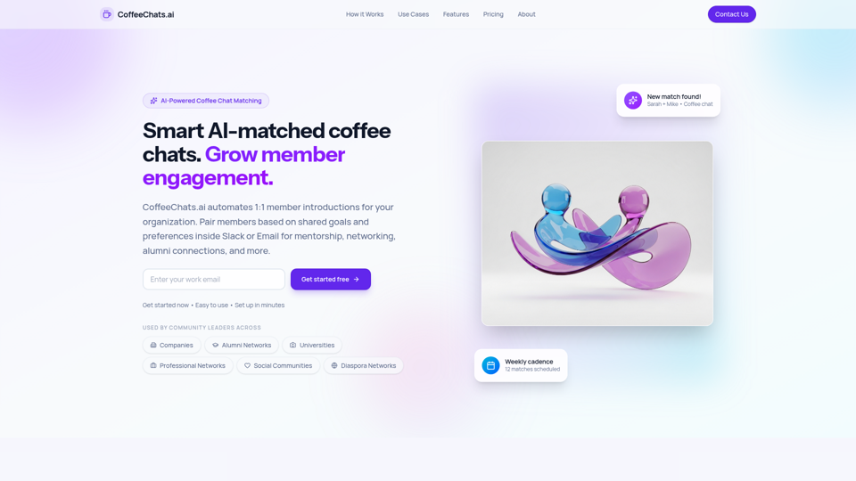 CoffeeChats.ai screenshot