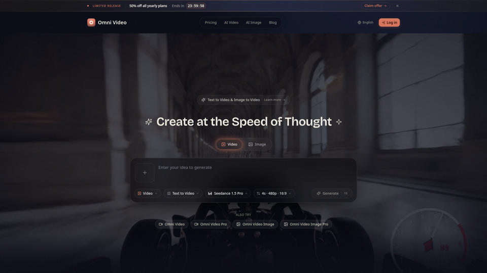 Omni Video AI Video Generator screenshot