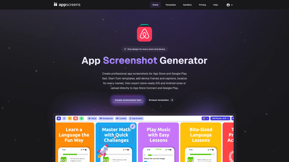 AppScreens screenshot