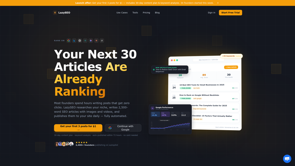 LazySEO screenshot