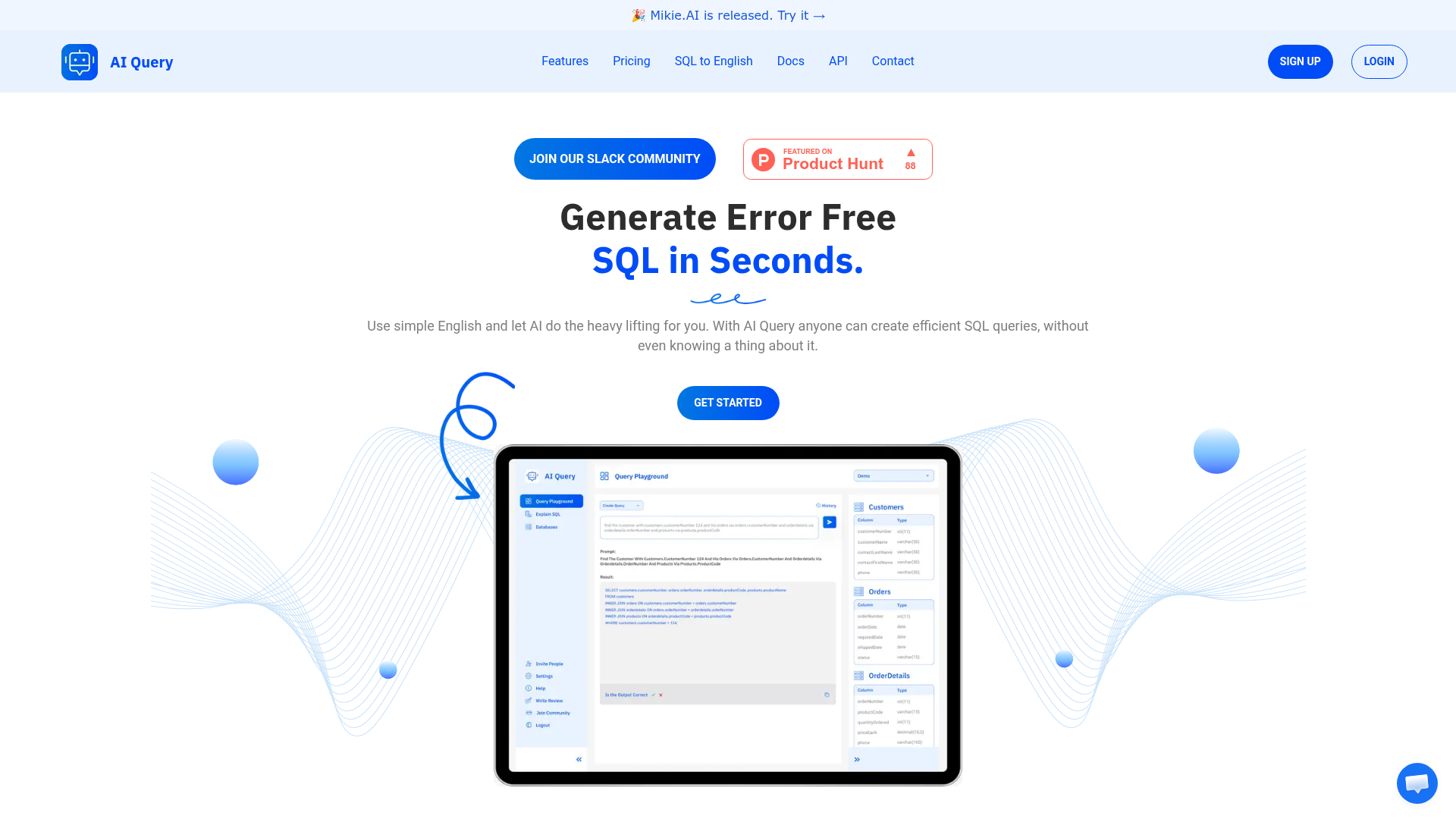 Generate SQL Queries with AI in Seconds screenshot