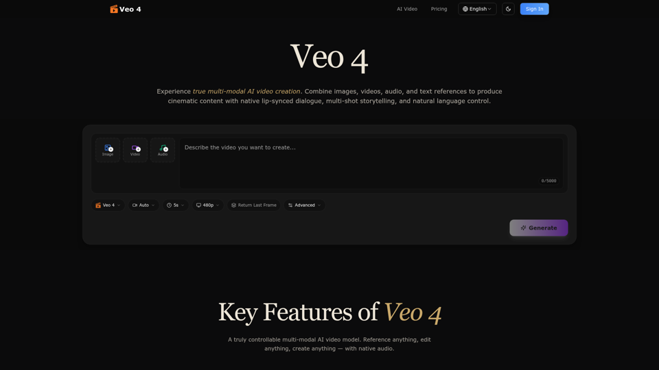 Veo 4 screenshot