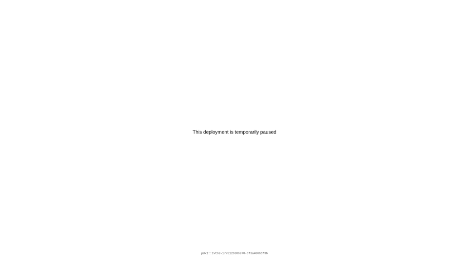 Deployment Paused screenshot