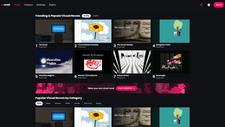 VNovels screenshot