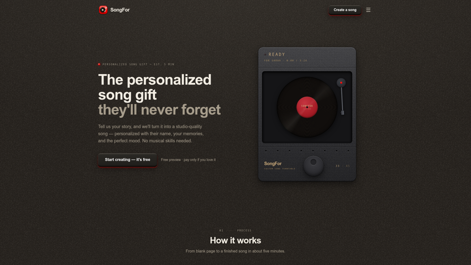 SongFor screenshot