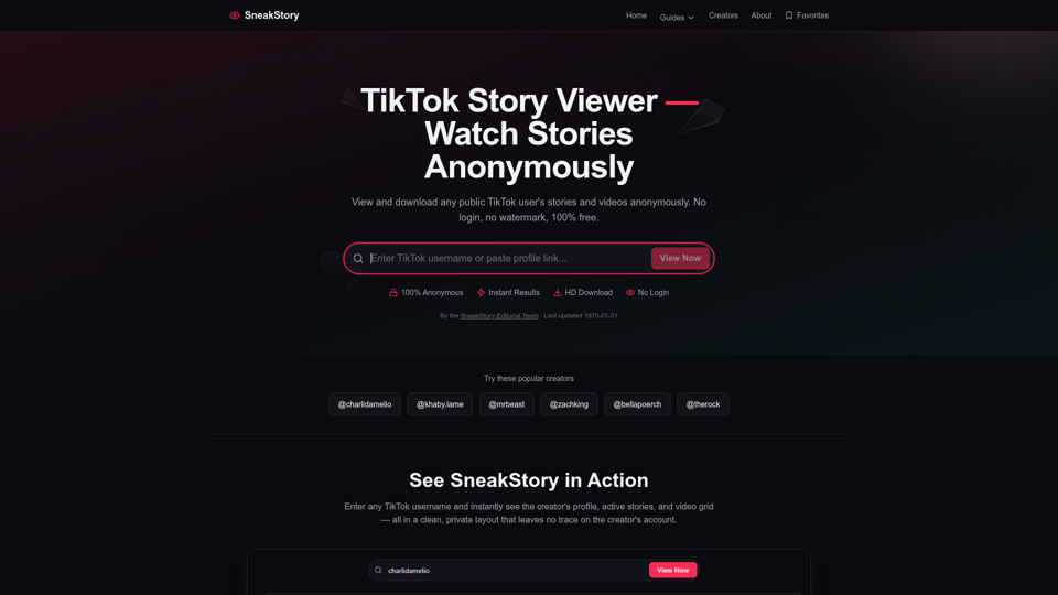 TikTok 스토리 뷰어 screenshot