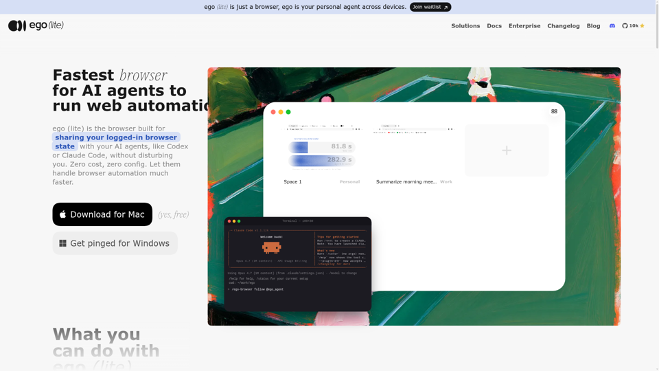 Fastest Browser for AI Agents to Run Web Automation screenshot