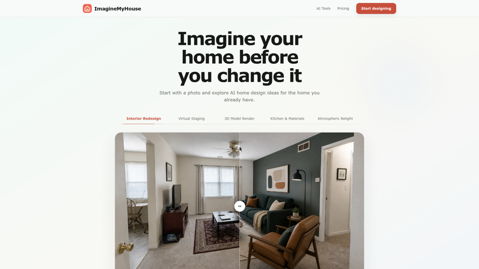 AI Home Design from a Photo screenshot