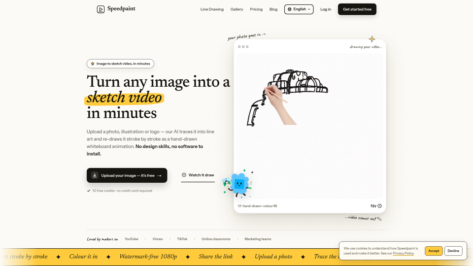 Free Image to Sketch Video screenshot