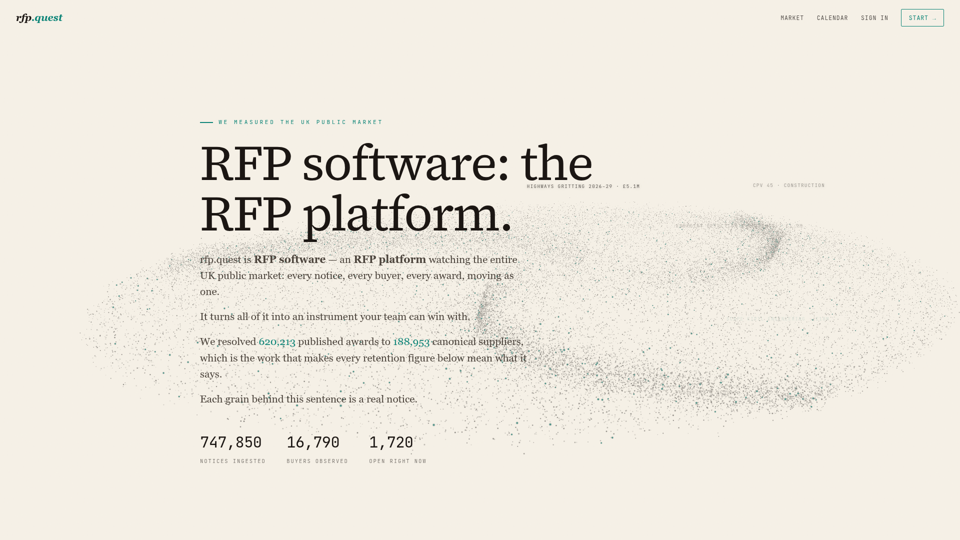 RFPソフトウェアとRFPプラットフォーム screenshot