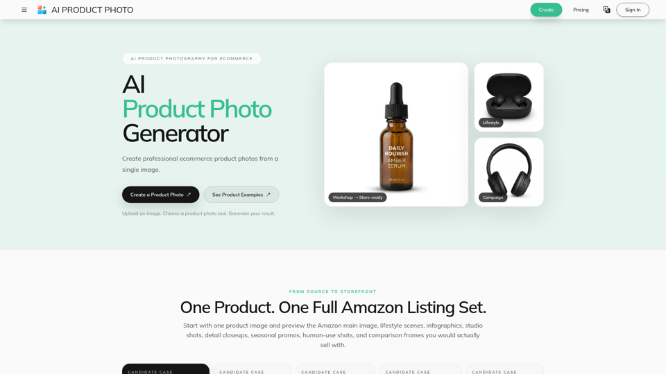 AI Product Photo Generator for Ecommerce screenshot