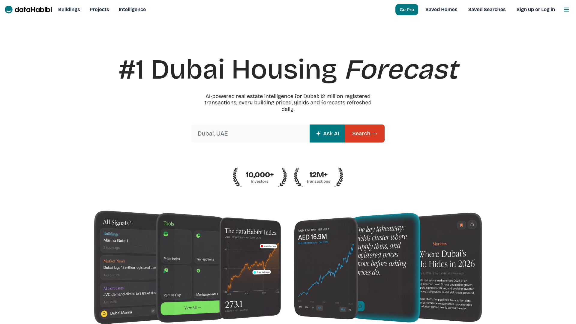 Dubai Property Prices & DLD Data screenshot