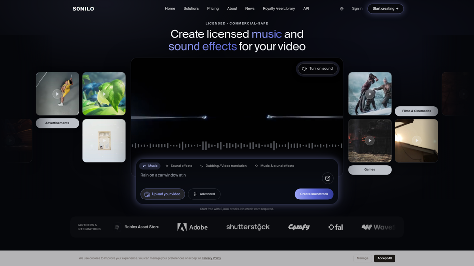 Sonilo screenshot