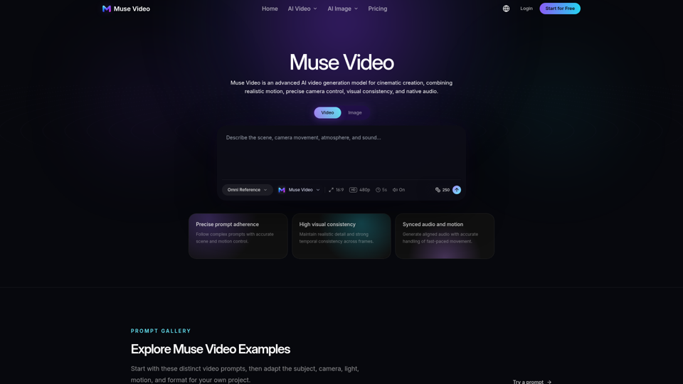 Muse Video AI Video Generator screenshot