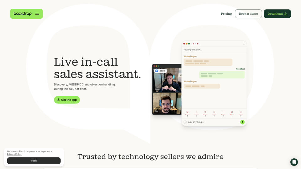 Backdrop screenshot
